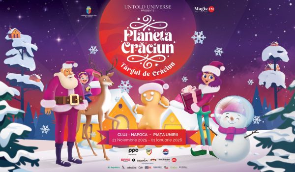 Planeta Crăciun, tărâmul de poveste cu tematică de sărbători din Universul UNTOLD, se deschide pe 21 noiembrie, în Piața Unirii din Cluj-Napoca.